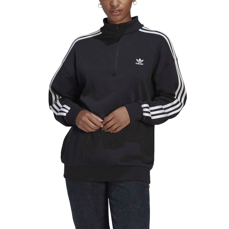 adidas - Sweat-shirt Adicolor Trefoil 1/4 zip pour femme (II6087)