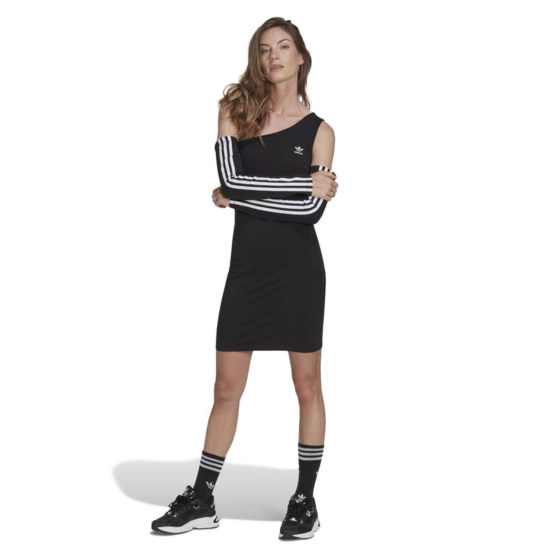 adidas - Robe Adicolor Trefoil à manches longues et découpe pour femme (II6110)