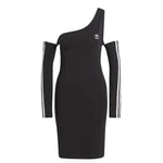 adidas - Robe Adicolor Trefoil à manches longues et découpe pour femme (II6110)