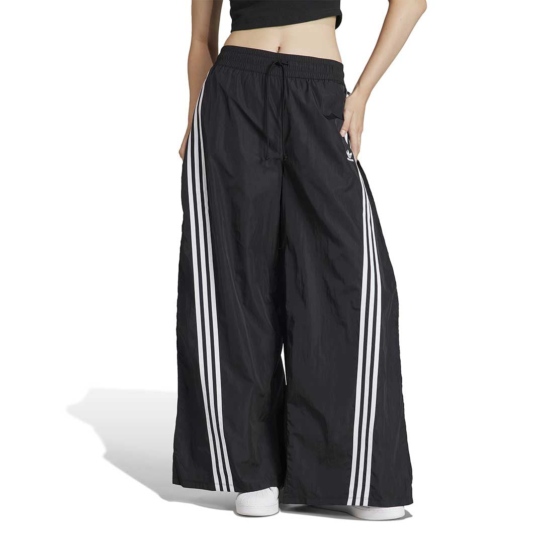 Adidas Women s Adilenium Mega Flared Track Pant IV9335 Blk Wht L