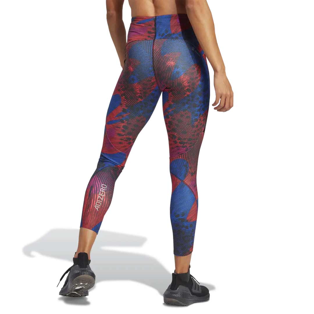 adidas - Women's Adizero Running Allover Print 7/8 Leggings