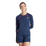 adidas - T-shirt de course à manches longues Adizero pour femme (IK6548)
