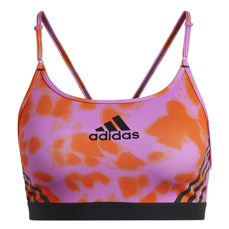 adidas - Women's Aeroreact Light-Support Hyperglam Printed Bra (HJ9694)