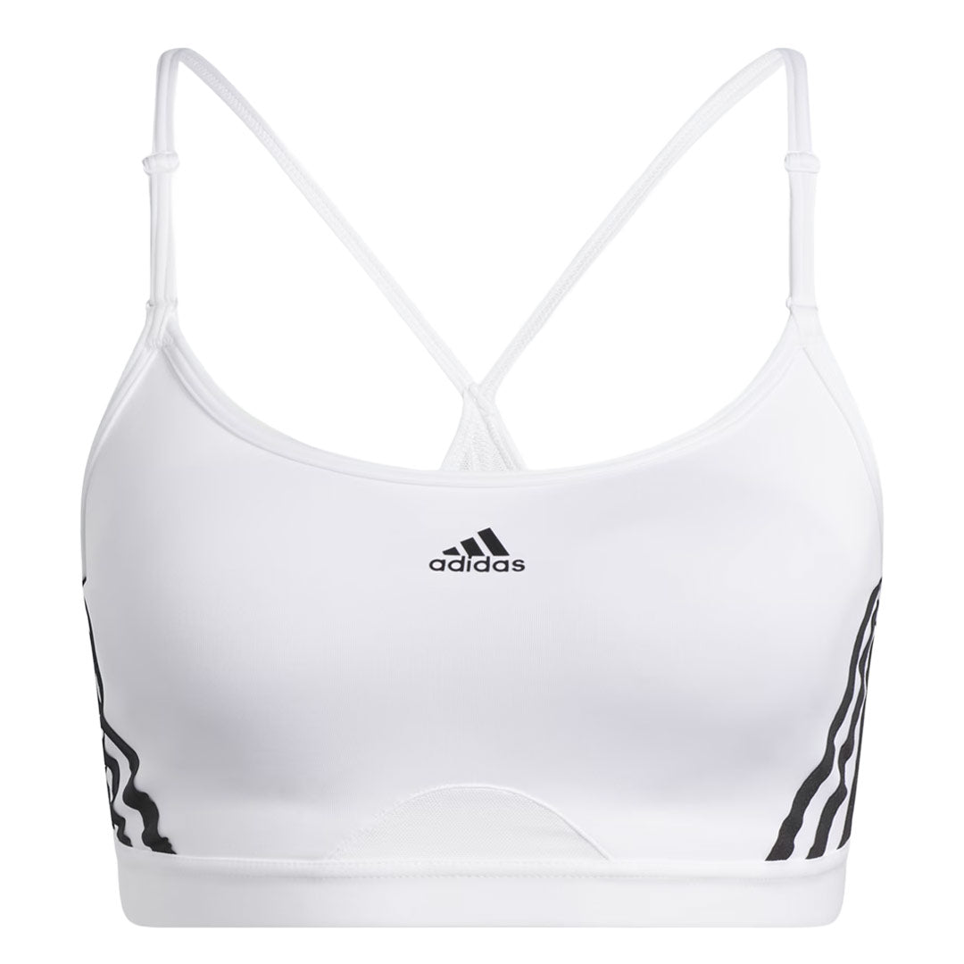 エアリス adidas - Women's Aeroreact Training Light-Support 3-Stripes Bra