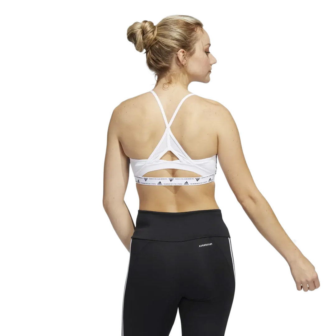 adidas - Women's Aeroreact Training Light-Support 3-Stripes Bra