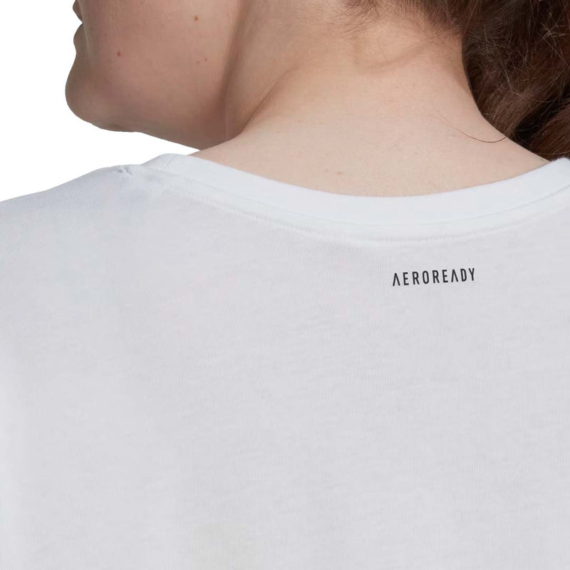 adidas - Women's Aeroready Crop Graphic T-Shirt (Plus Size) (HM1288)