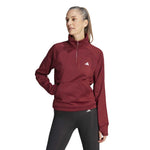 adidas - Women's Aeroready Game & Go Quarter-Zip Fleece Top (HY3225)