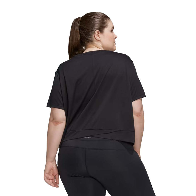 adidas - Women's Aeroready Studio Loose Crop T-Shirt (Plus Size) (HI5984)