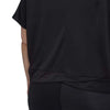 adidas - Women's Aeroready Studio Loose Crop T-Shirt (Plus Size) (HI5984)