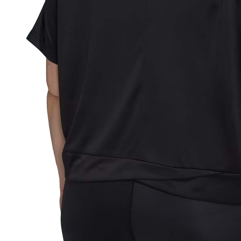adidas - Women's Aeroready Studio Loose Crop T-Shirt (Plus Size) (HI5984)