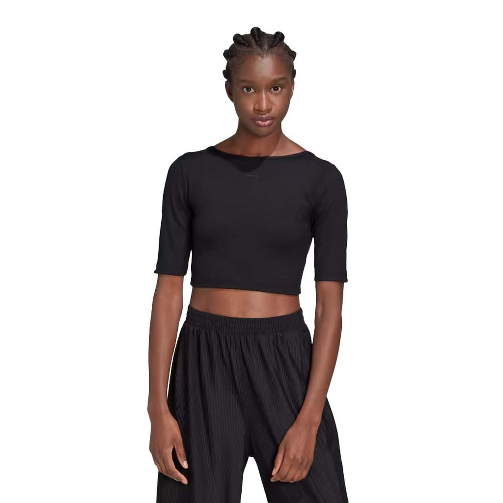 adidas - Haut court dos nu Aeroready Studio pour femme (HD8937) 