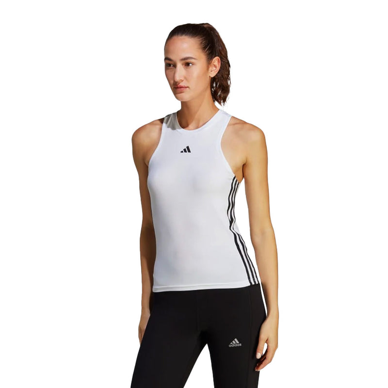 adidas - Women's AEROREADY Train Essentials Regular 3-Stripes Tank Top (HT9514)