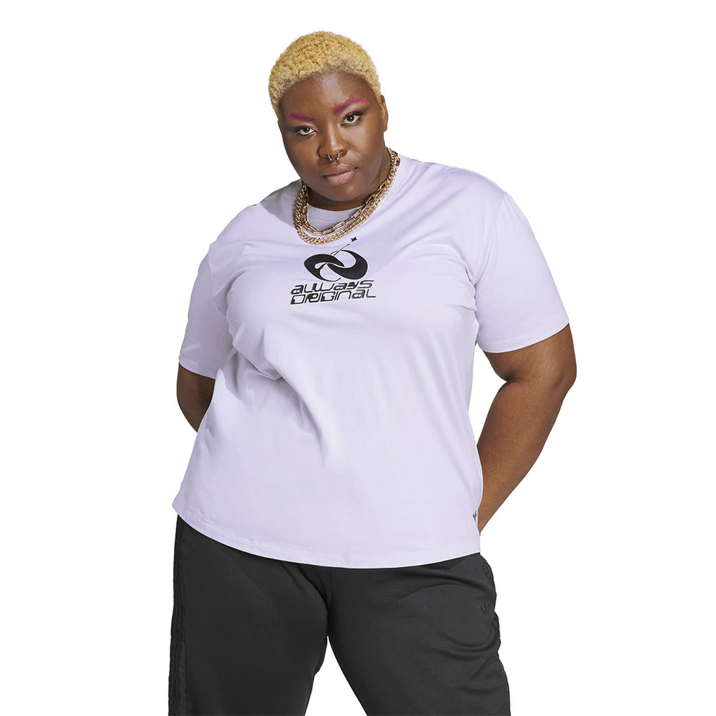 adidas - Women's Always Original Graphic Loose T-Shirt (Plus Size) (IC1522)