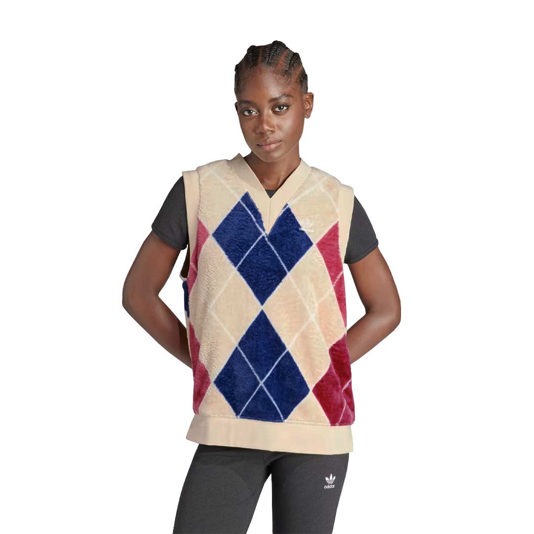 adidas - Women's Argyle Fluffy V-Neck Vest (II5635) – SVP Sports