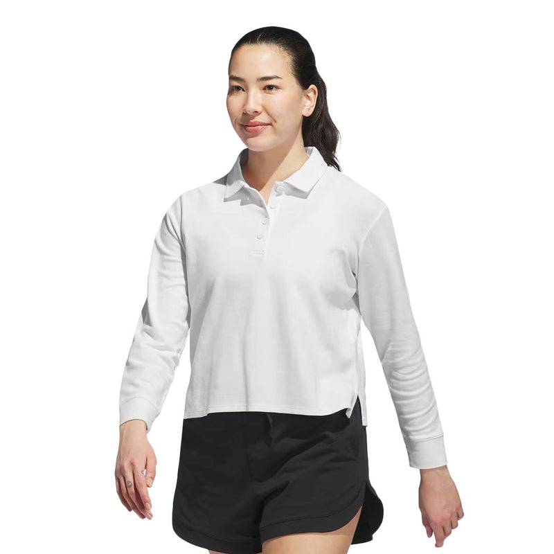 adidas - Women's Beyond The Course Long Sleeve Loose Polo (JM1955)
