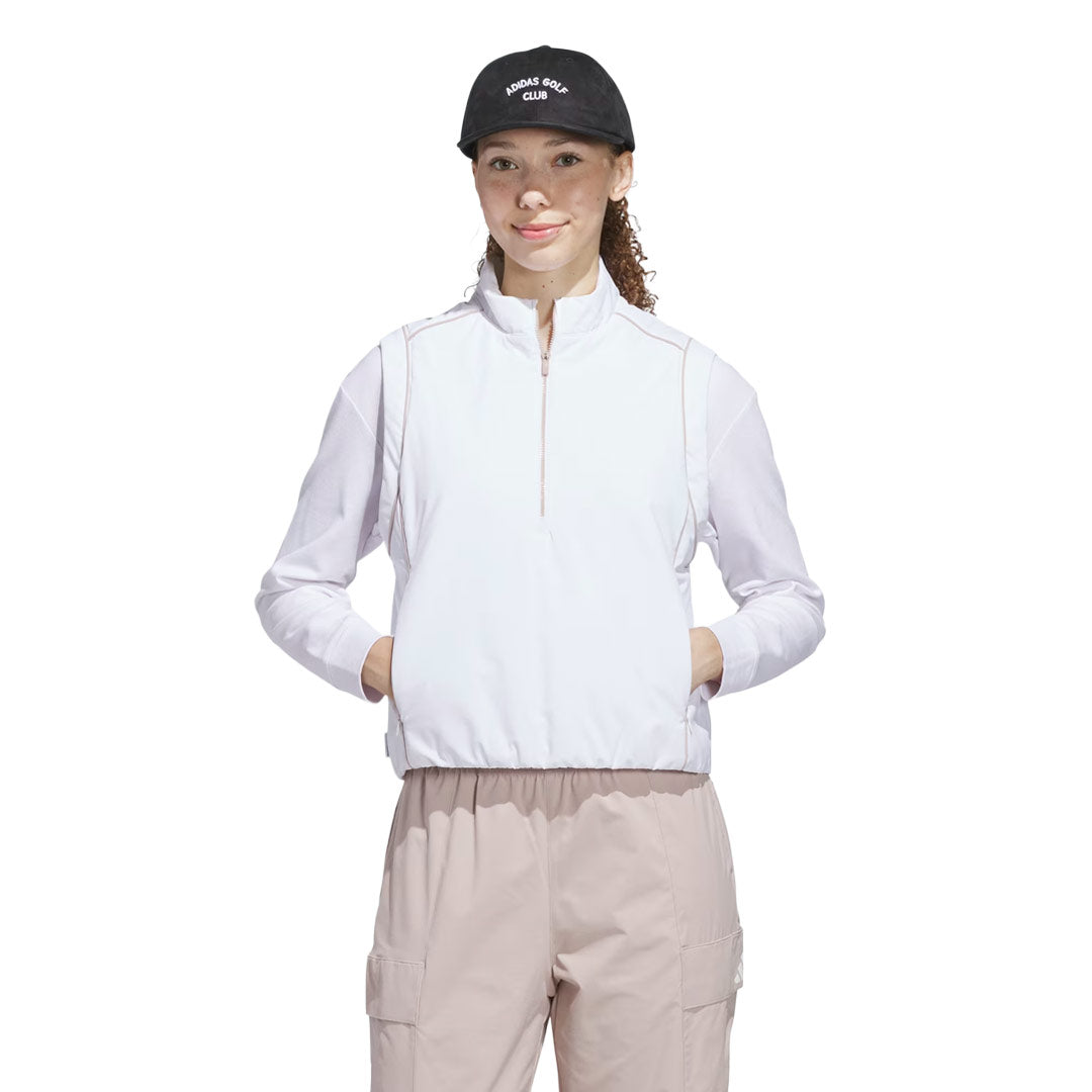 adidas - Women's Beyond The Course Twistweave Loose 1/4 Zip Vest