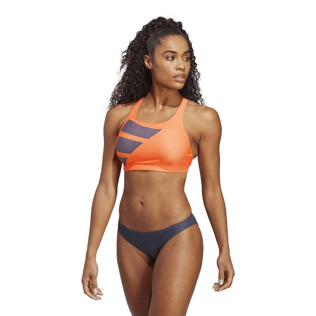 adidas - Maillot de bain 2 pièces Big Bars pour femme (HR4386)