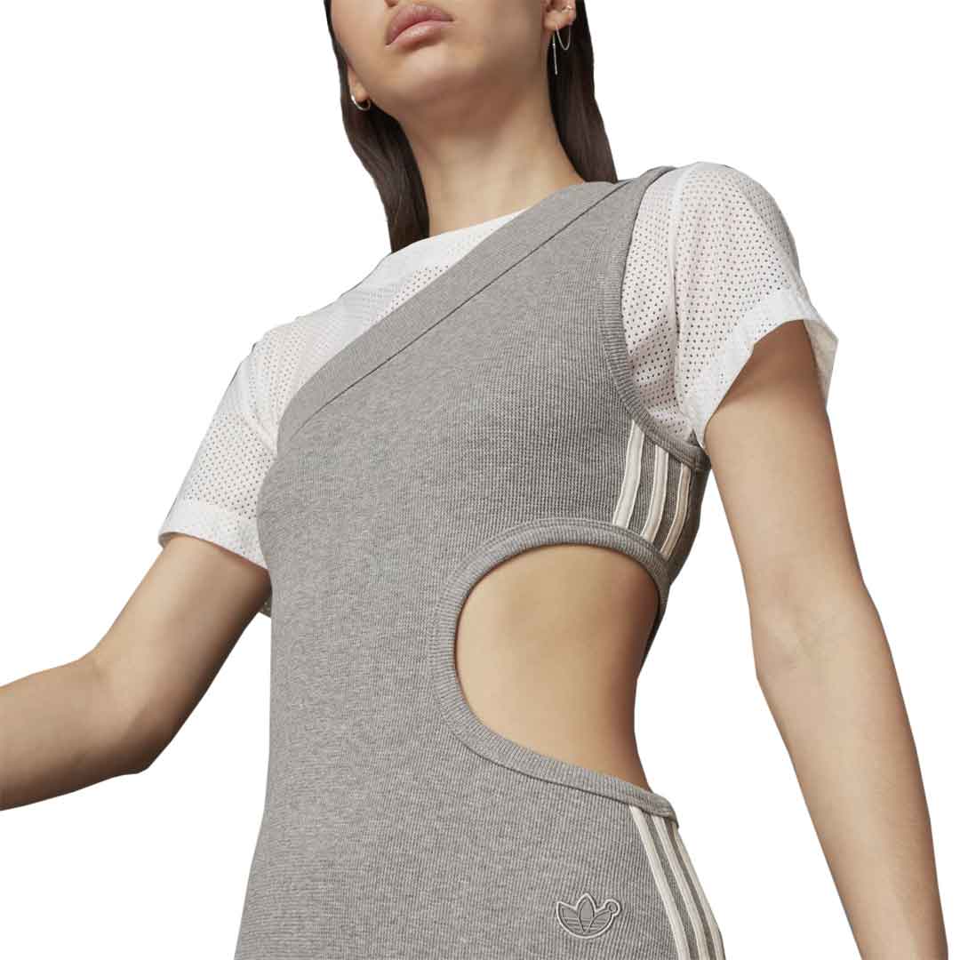 Adidas Blue Version One Shoulder Dress Core Heather Size L