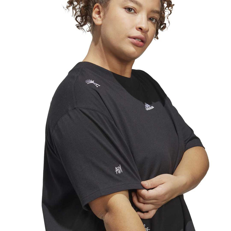 adidas - Women's Bluv Boyfriend Short Sleeve T-Shirt (Plus Size) (IC0813)