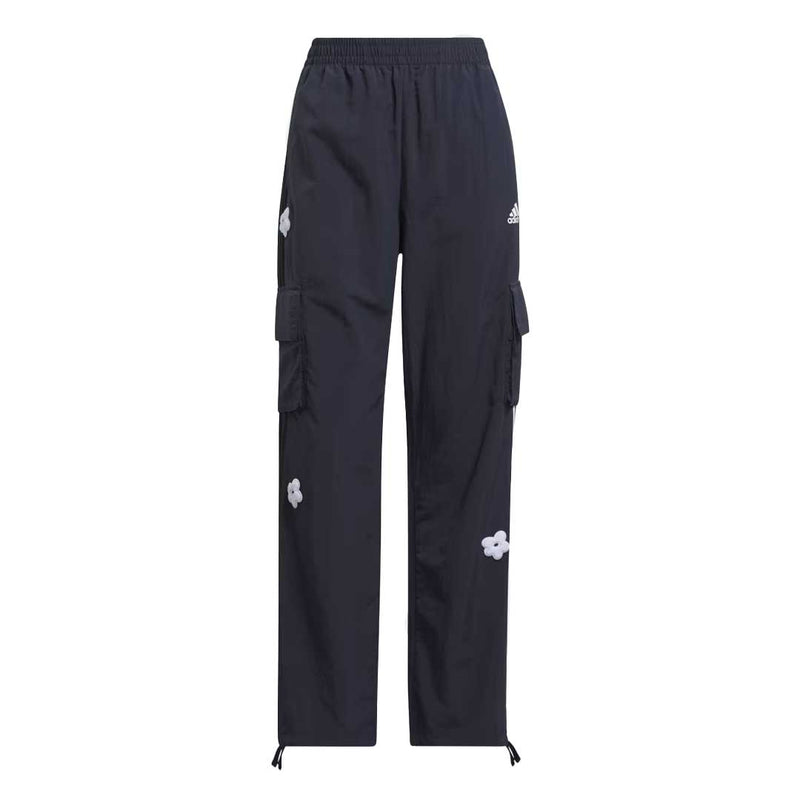 adidas - Pantalon cargo à 3 bandes et fleurs en chenille pour femme (HY8591)