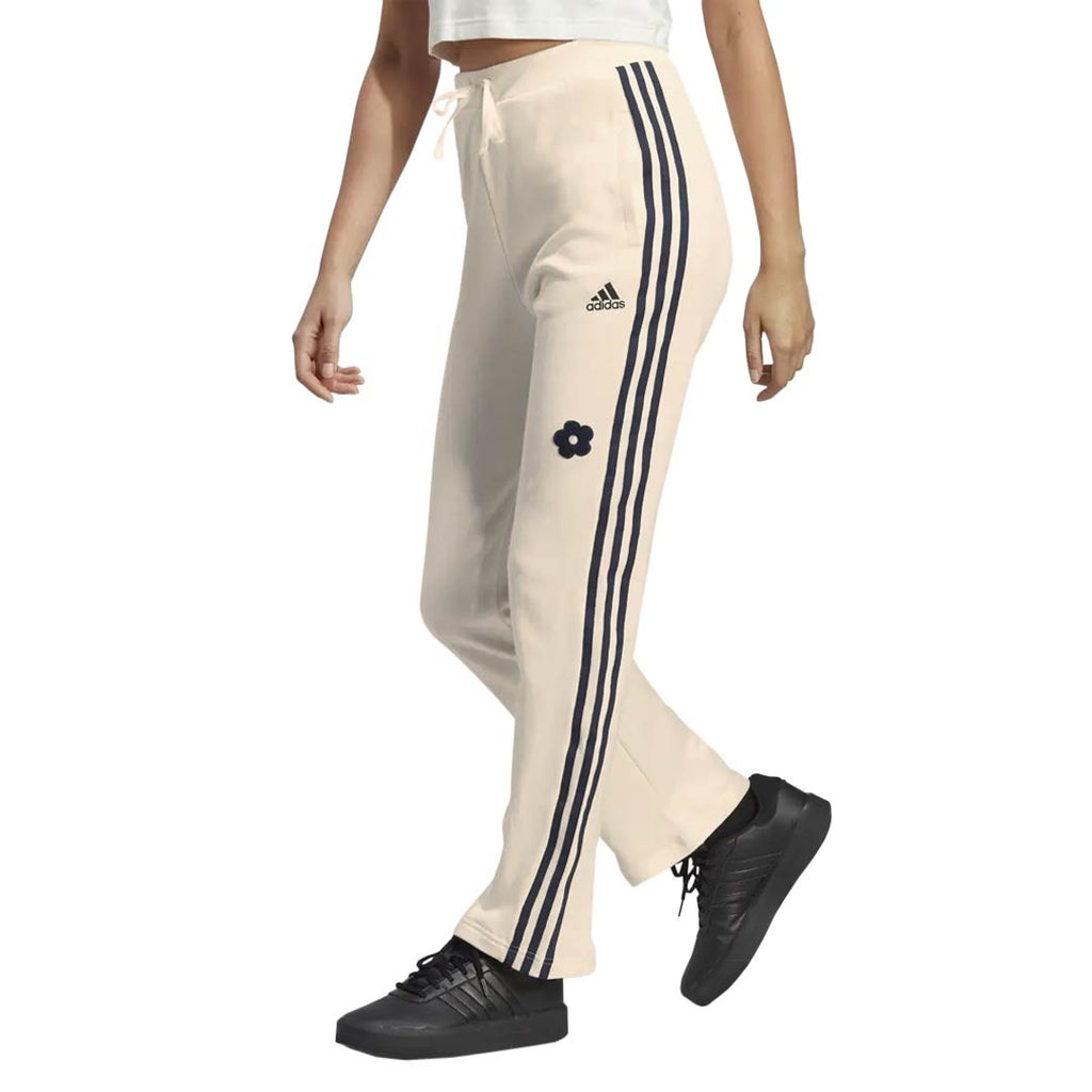 adidas - Pantalon de jogging à 3 bandes et patchs floraux en chenille pour femme (IC8697)