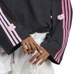 adidas - Women's Chenille Flower Patches 3-Stripes Sweatshirt (IC0011)