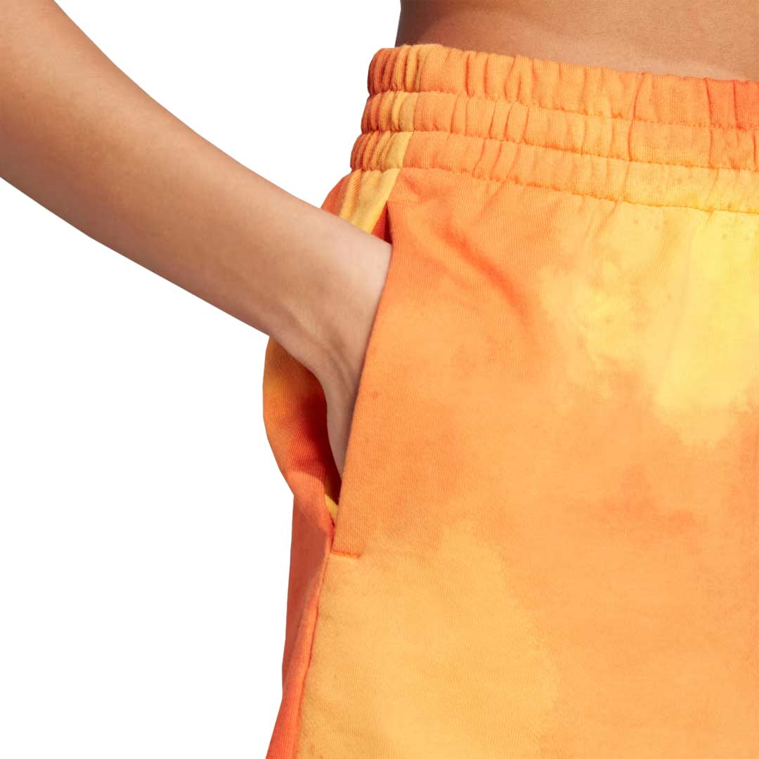 Adidas Women s Colour Fade Jersey Shorts IL2428 Org Ylw XS