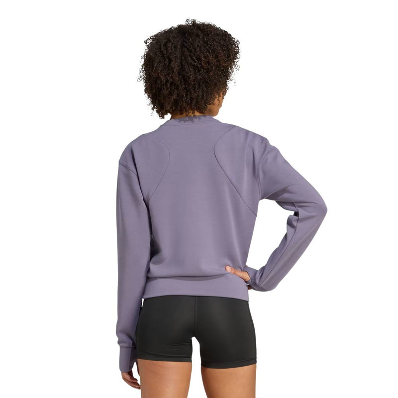 adidas - Women's Designed-For-Training Warm-Up Crewneck Sweatshirt (JX7307)
