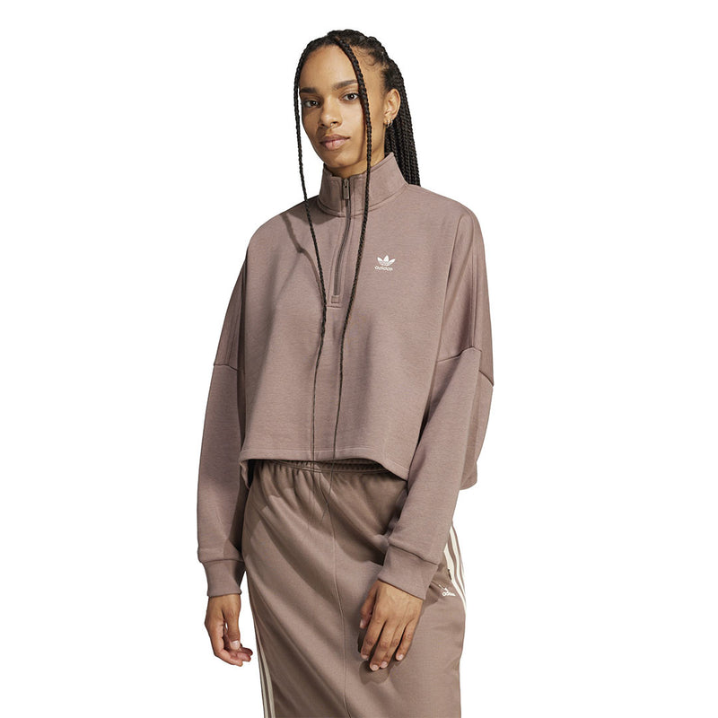 adidas - Women's Essential 1/2 Zip Fleece Sweatshirt (JC8985)