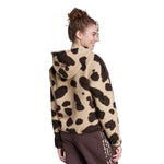 adidas - Women's Essentials 3-Stripes Animal Print High Pile Full-Zip Hoodie (IX3721)