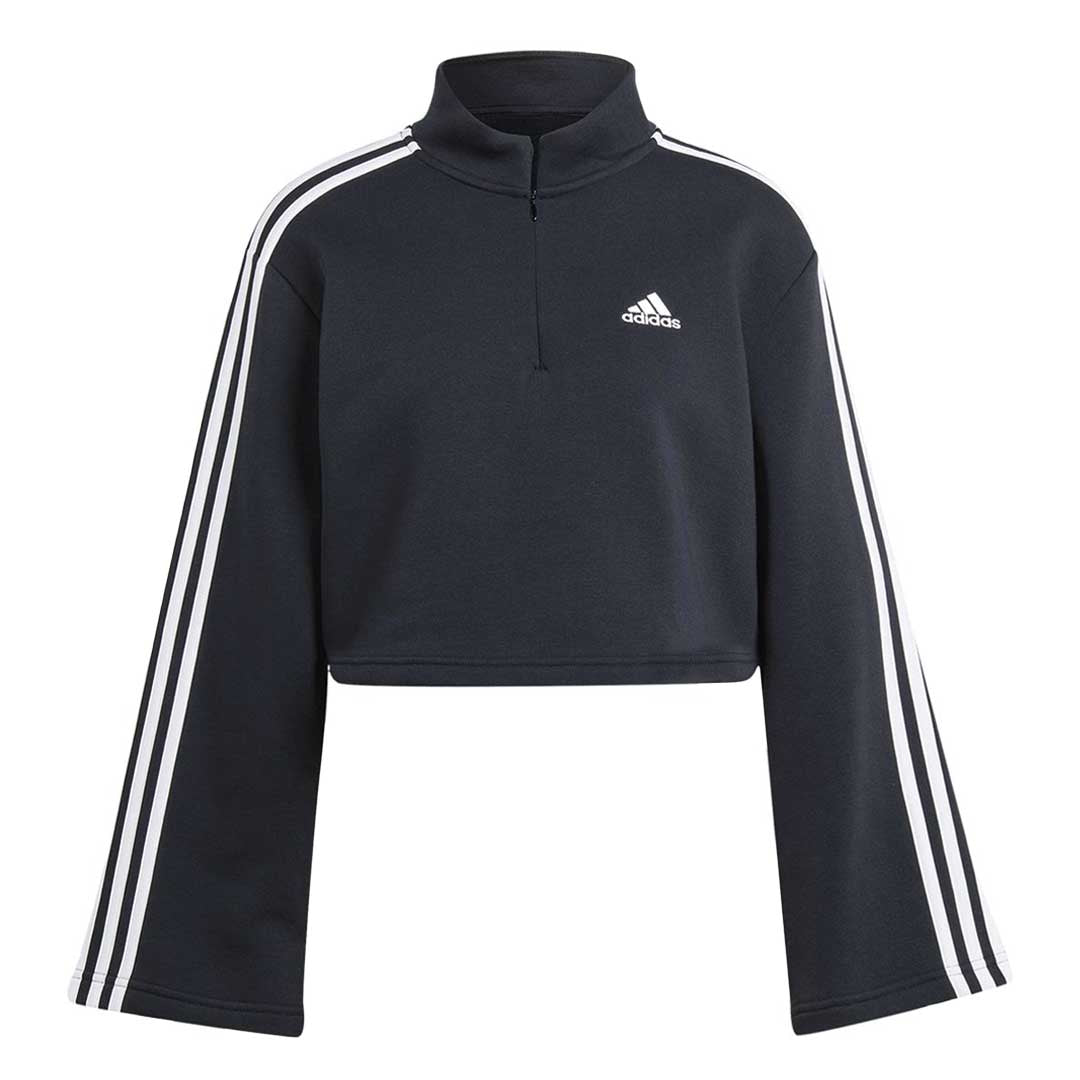 adidas - Women's Essentials 3-Stripes Fleece Quarter Zip