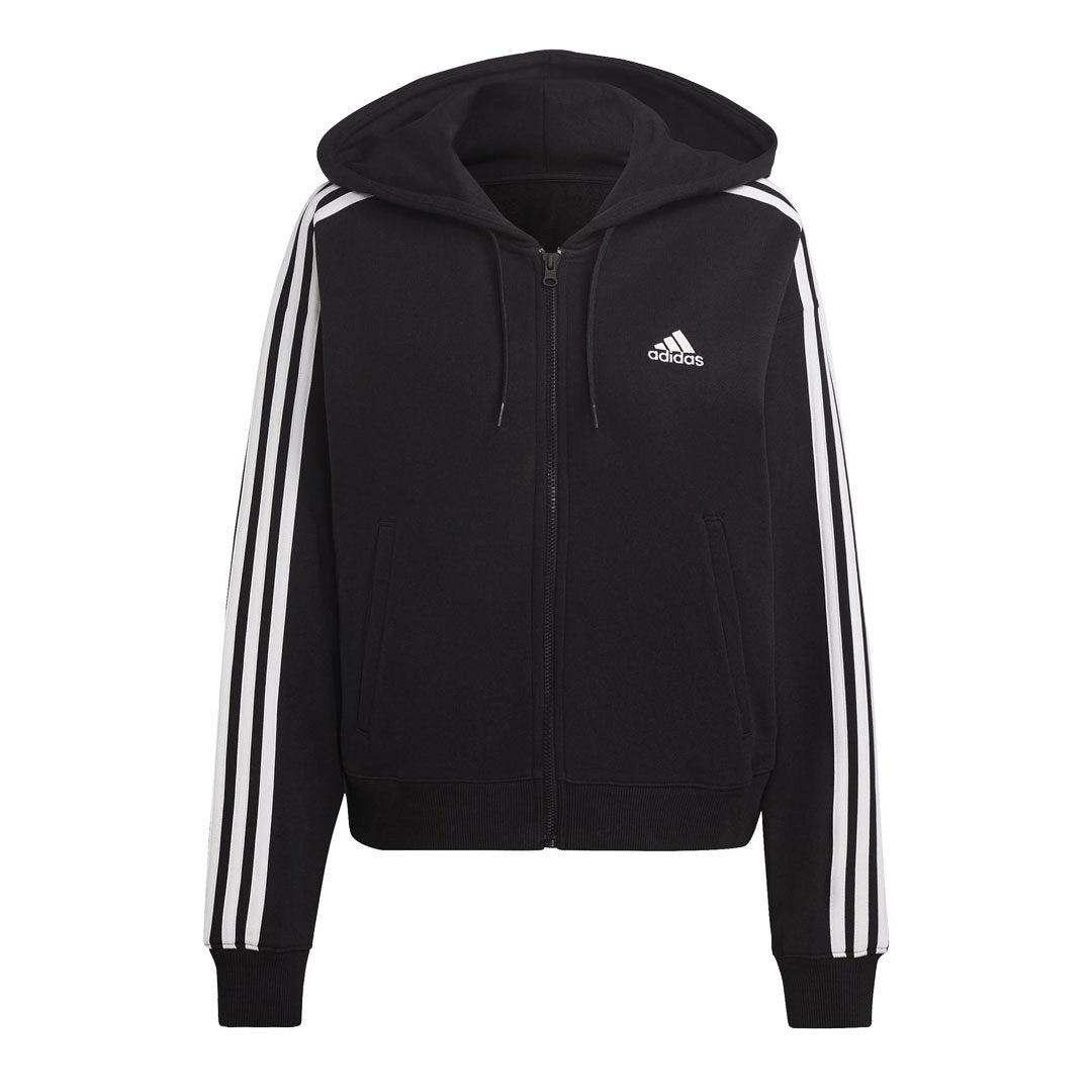 adidas - Women's Essentials 3-Stripes French Terry Bomber Full Zip
