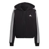 adidas - Women's Essentials 3-Stripes French Terry Bomber Full Zip Hoodie (IC8781)