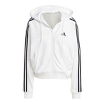 adidas - Women's Essentials 3-Stripes French Terry Bomber Full Zip Hoodie (IK8387)