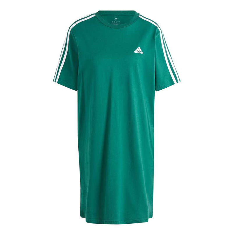 adidas - Women's Essentials 3-Stripes Single Jersey Boyfriend T-Shirt Dress (IL3314)