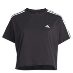 adidas - Women's Essentials 3-Stripes Single Jersey Crop T-Shirt (Plus Size) (IC5002)