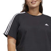 adidas - Women's Essentials 3-Stripes Single Jersey Crop T-Shirt (Plus Size) (IC5002)