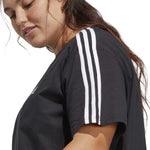 adidas - Women's Essentials 3-Stripes Single Jersey Crop T-Shirt (Plus Size) (IC5002)