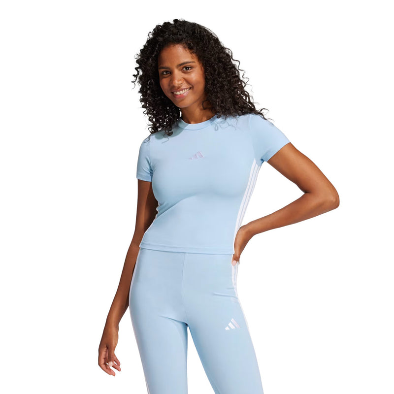 adidas - Women's Essentials 3-Stripes Slim Baby T-Shirt (JE1241)