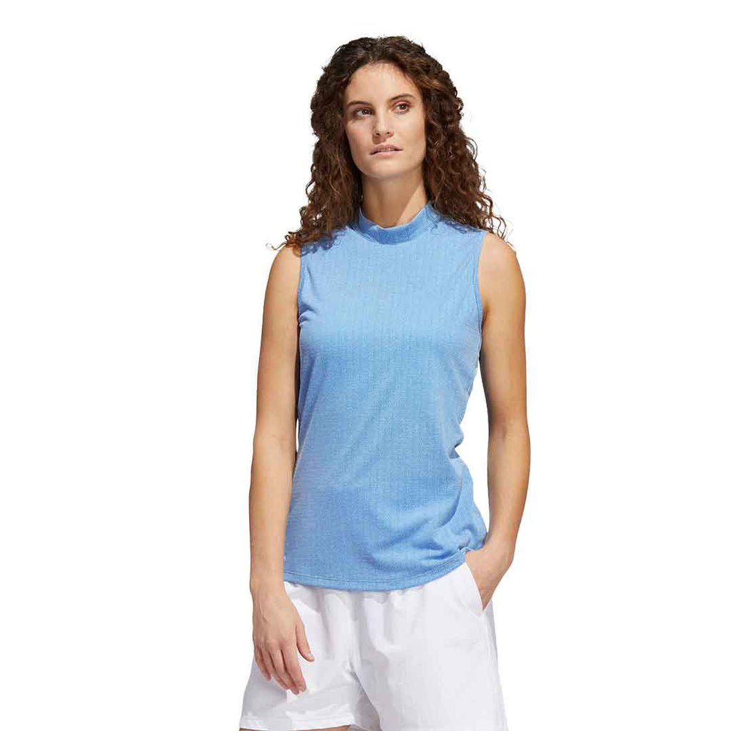 adidas - Polo sans manches à col montant Essentials pour femmes (HA3484) 