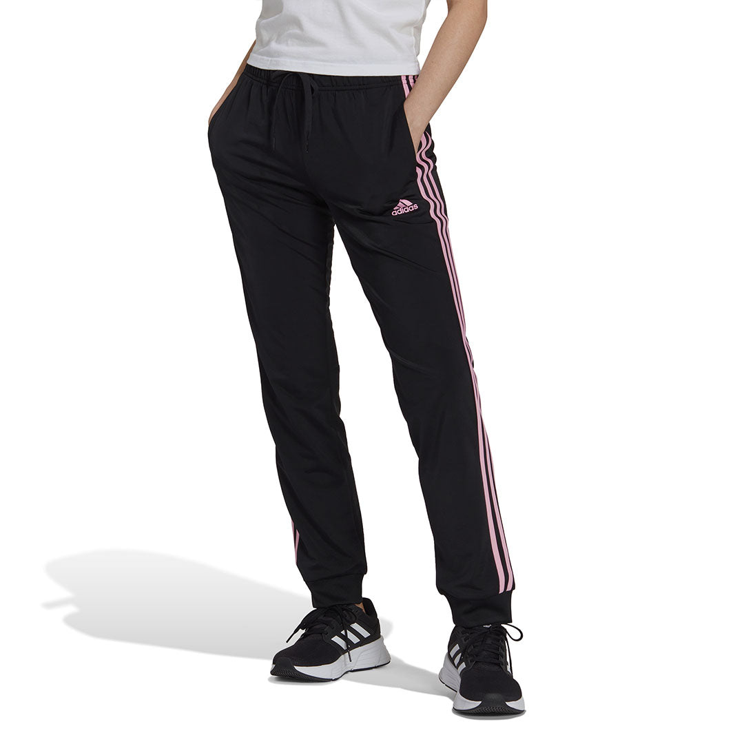 adidas - Women's Essentials Warm-Up Slim Tapered 3 Stripes Pant