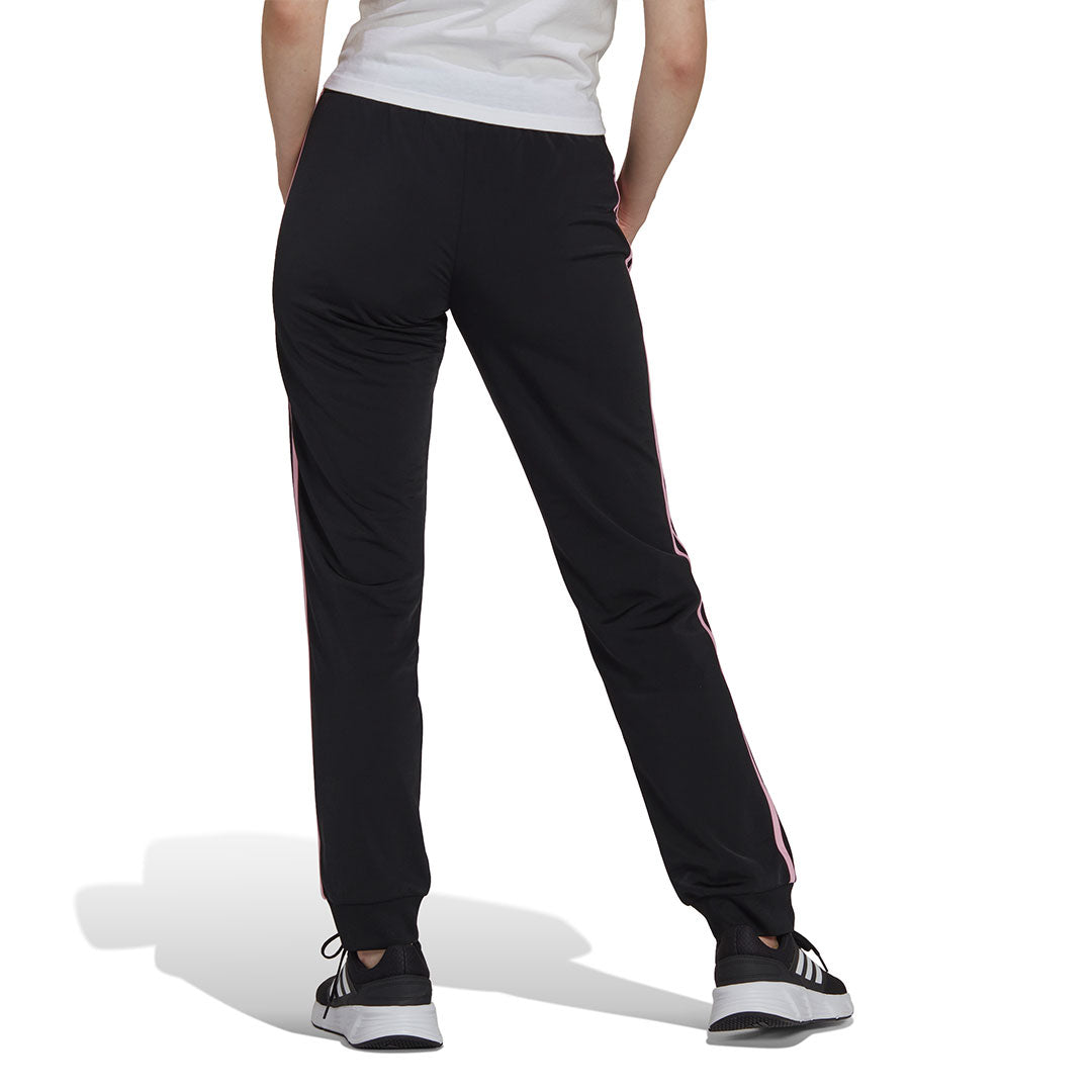 adidas Women's Essentials Warm-Up Tapered 3-Stripes Track Pants - Macy's