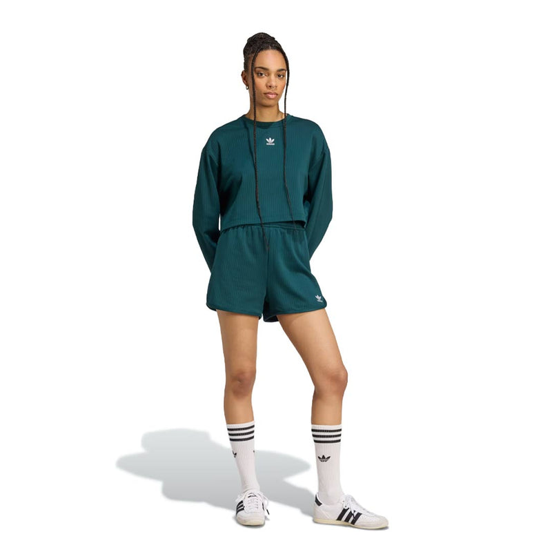 adidas - Women's Essentials Winterized Wide Rib Long Sleeve T-Shirt (JW6092)