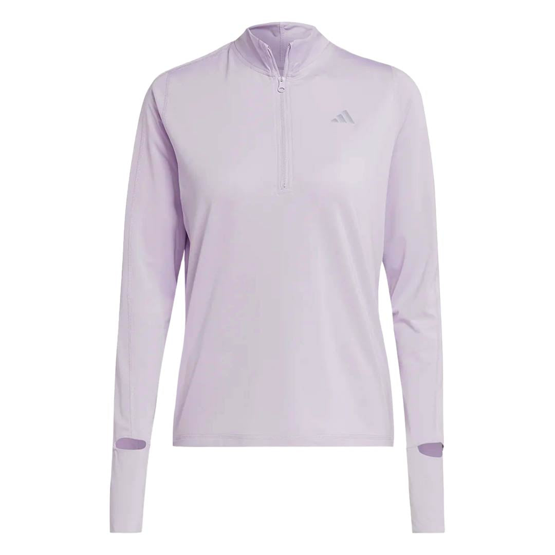 adidas - Women's Fast Running 1/2 Zip Long Sleeve Top (HR5704