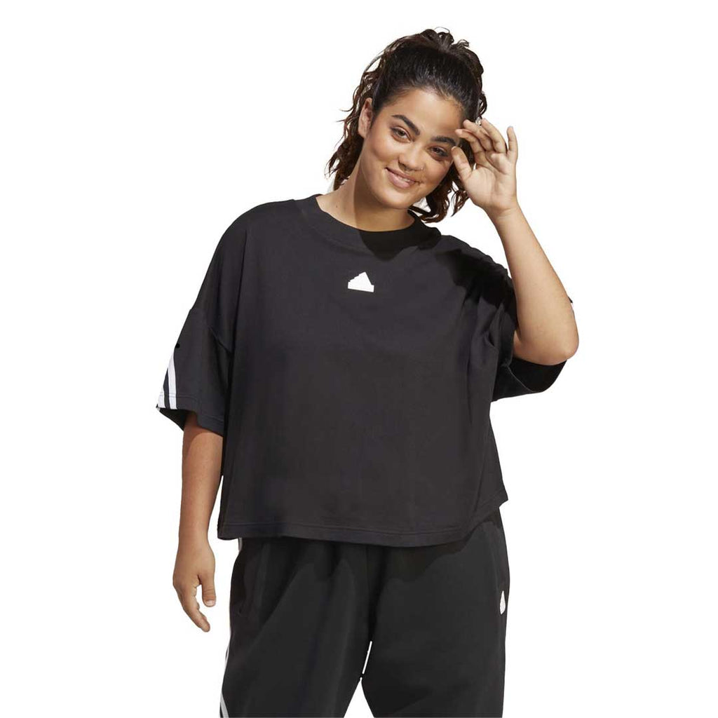 adidas - Women's Future Icons 3-Stripes T-Shirt (Plus Size) (HT4691)