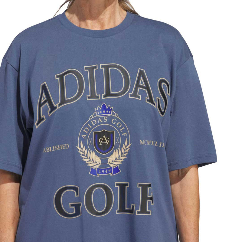 adidas - Women's Go-To Crest Graphic Boyfriend Short Sleeve T-Shirt (IS3273)