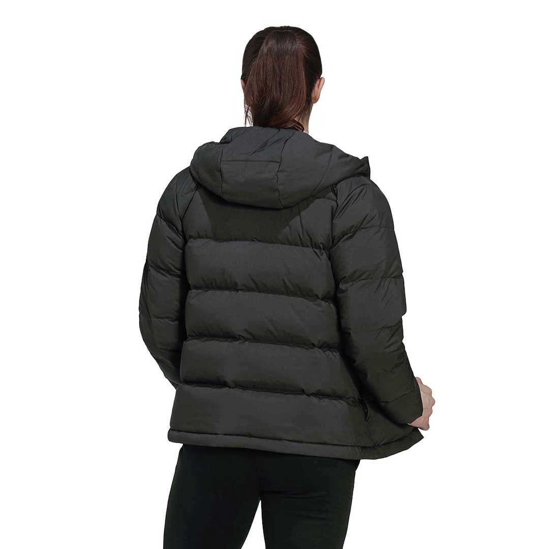 Adidas Women s Helionic Hooded Down Jacket HG8747 Black XL