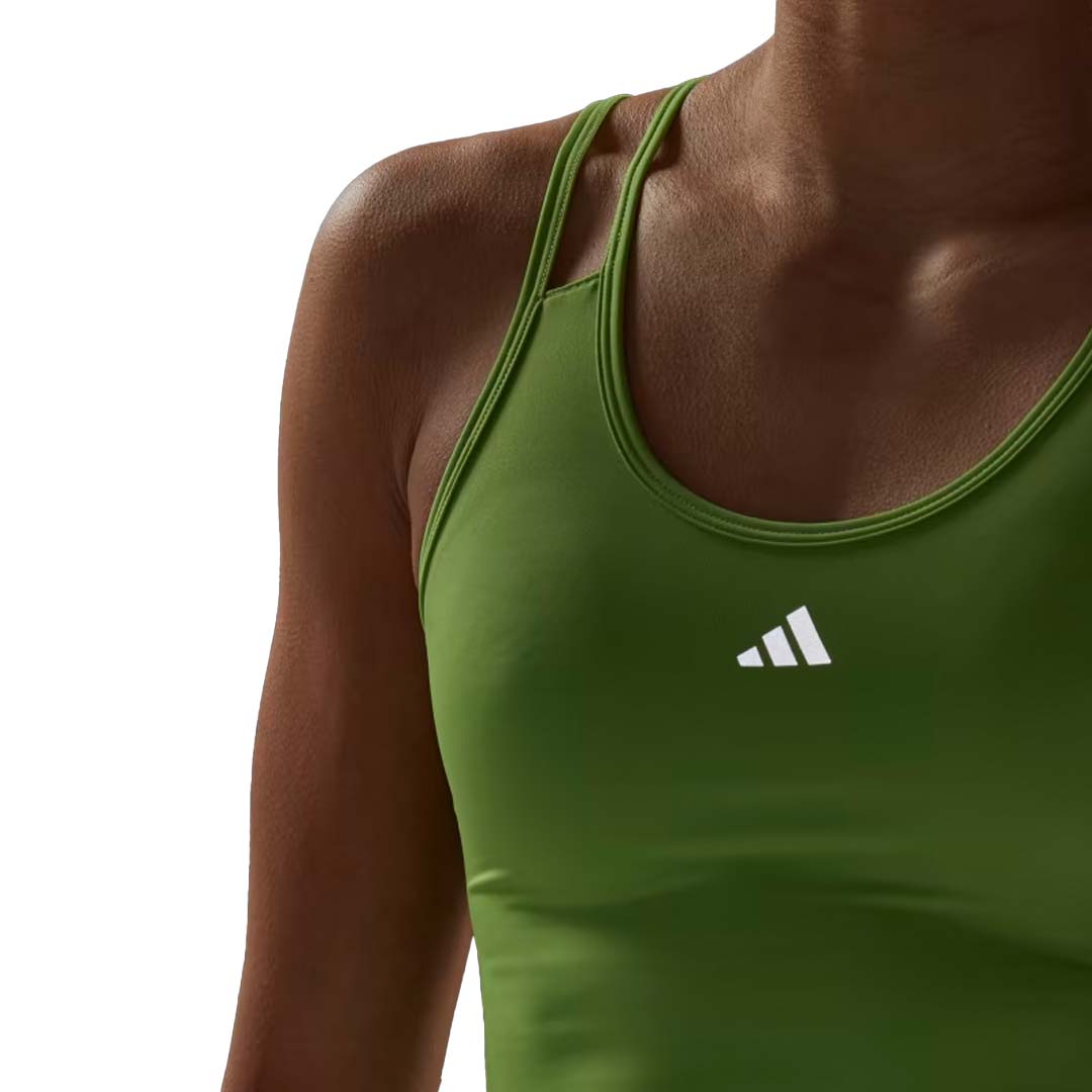 Green adidas tank top top