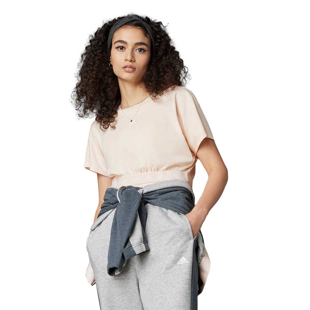 adidas - Women's Hyperglam Cropped Cotton T-Shirt (HZ9667)