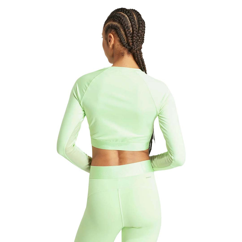 adidas - Women's Hyperglam Training Cropped Long Sleeve Top (IN6776)